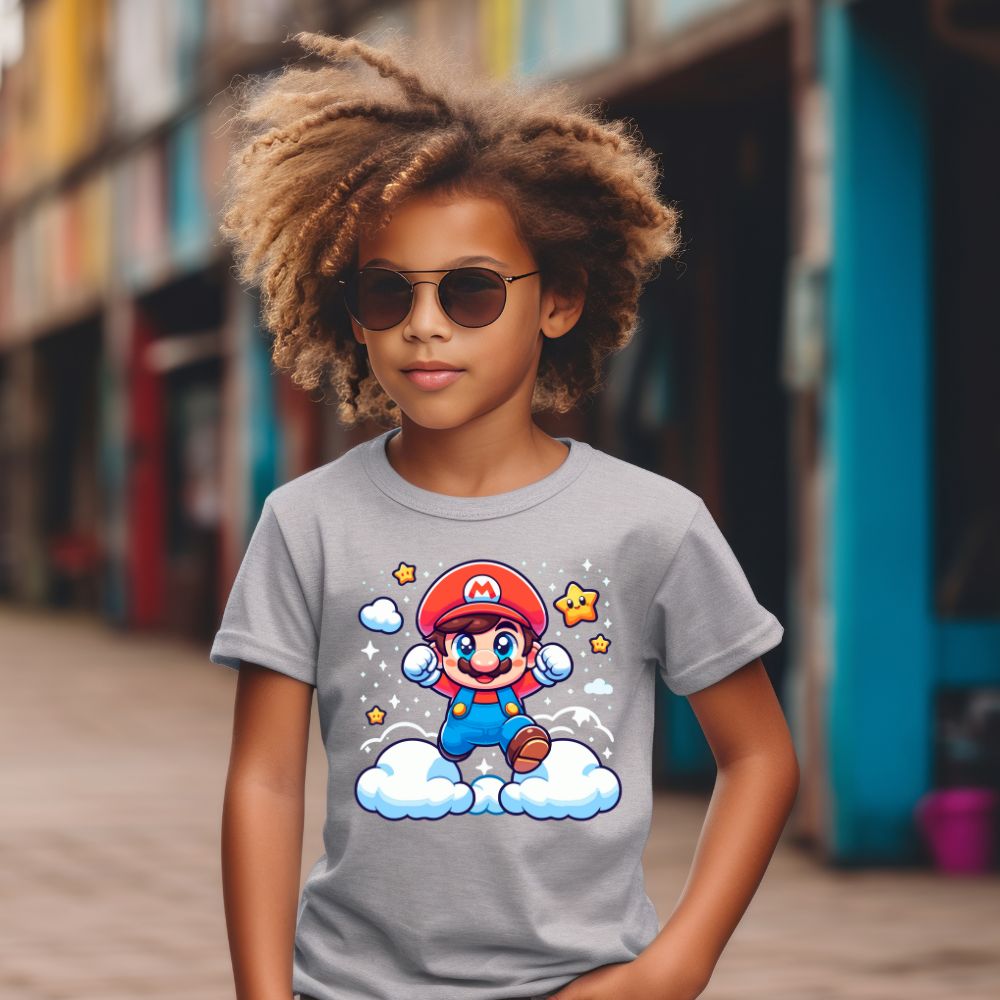 Camiseta Infanto Juvenil Personagens Super Mario World