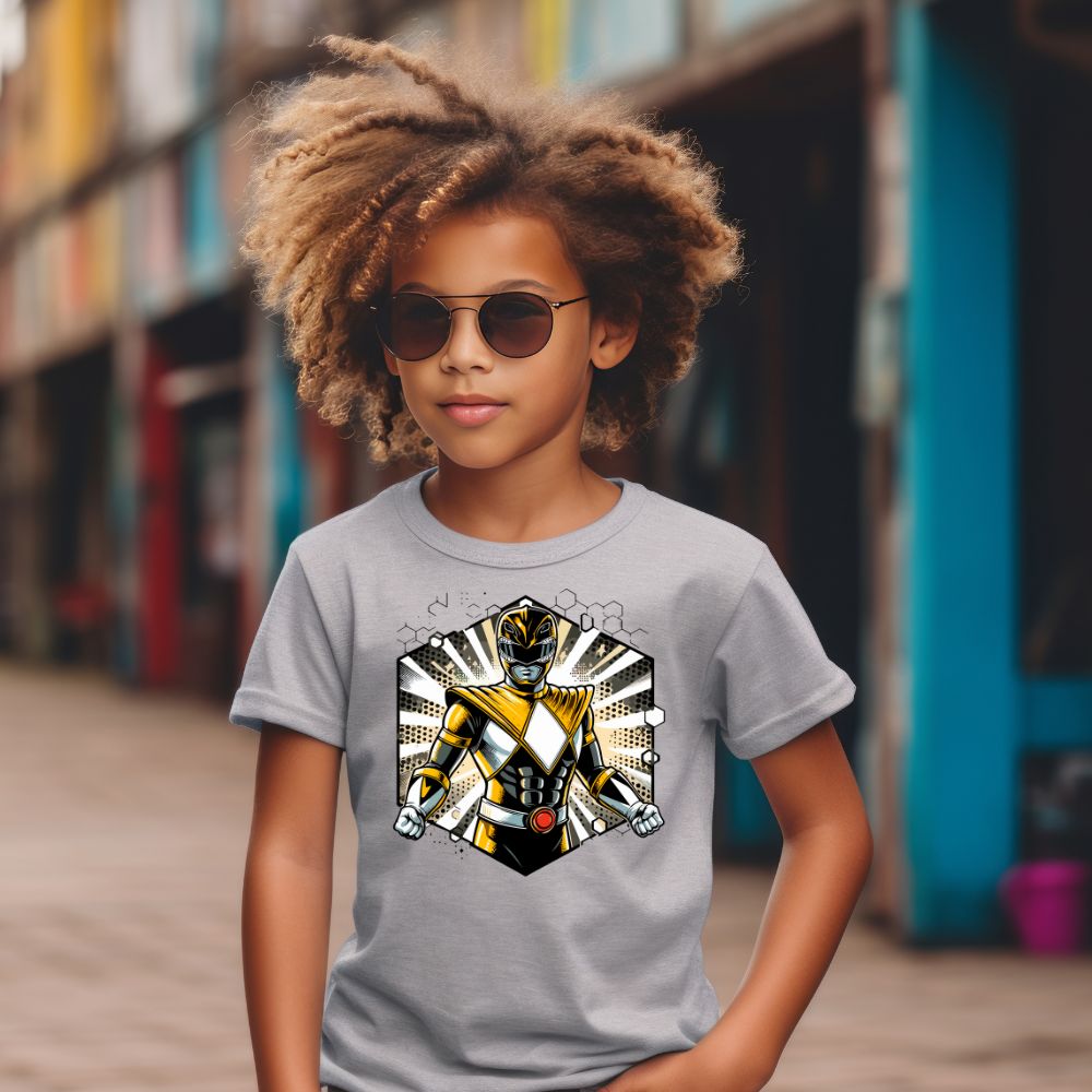 Camiseta Infanto Juvenil Personagens Power Rangers Super Heróis