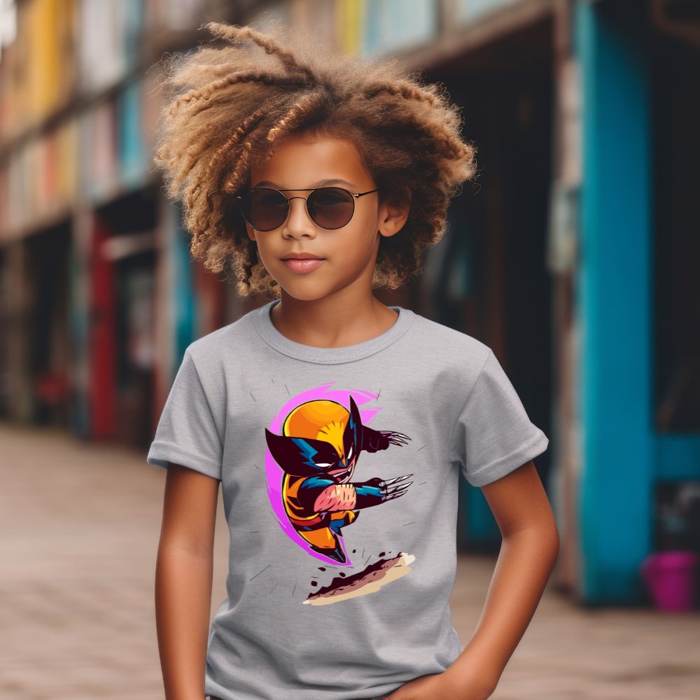 Camiseta Infanto Juvenil Personagens Wolverine X-men