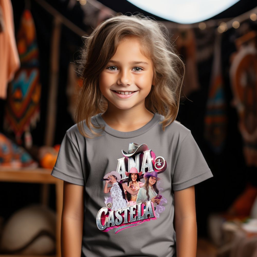 Camiseta Infanto Juvenil Cantora Sertanejo Ana Castela Boiadeira