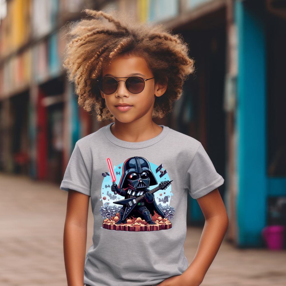 Camiseta Infanto Juvenil Personagens Star Wars Troopers Darth Vader
