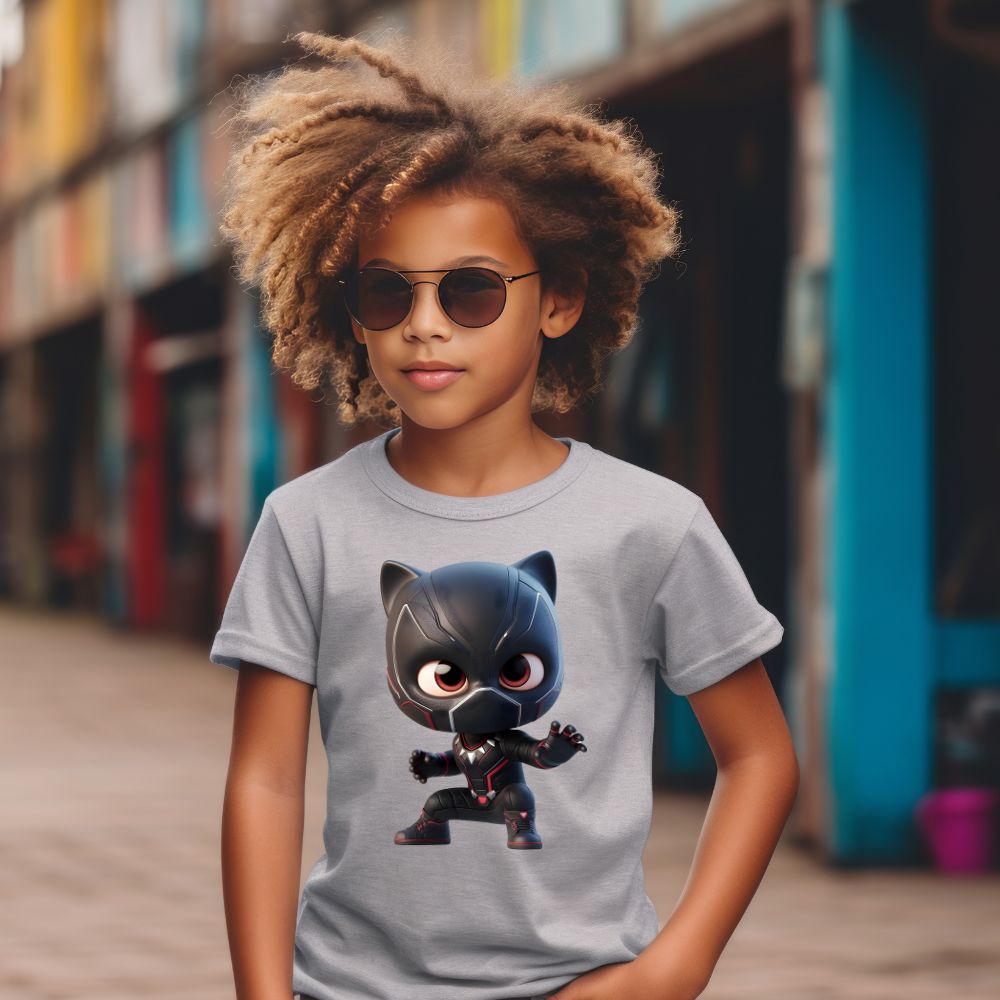 Camiseta Infanto Juvenil Personagens Pantera Negra Wakanda