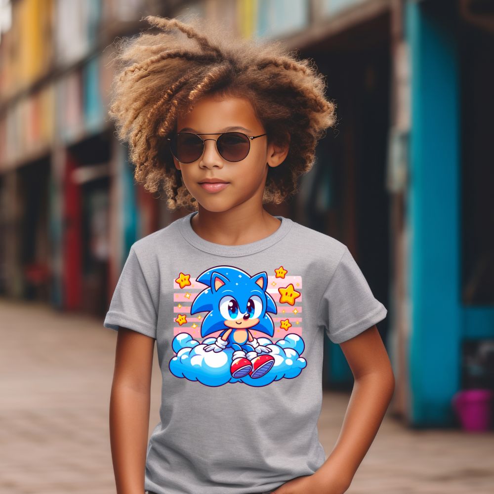 Camiseta Infanto Juvenil Personagens Sonic Desenho animado
