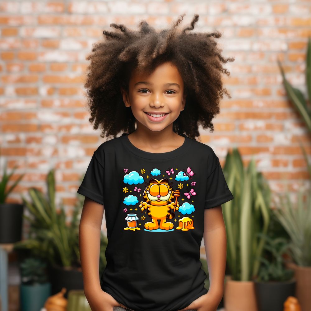 Camiseta Infanto Juvenil Personagens Gato Garfield
