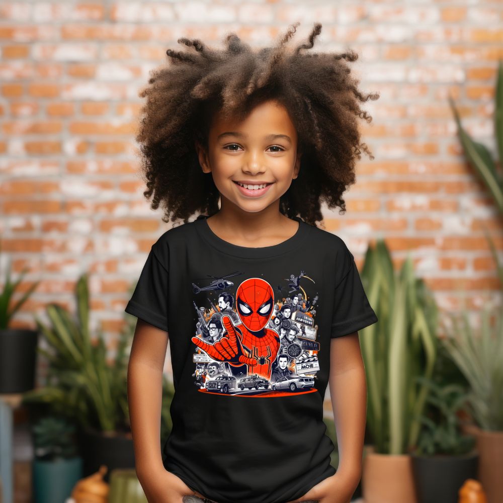 Camiseta Infanto Juvenil Personagens Homem Aranha Spiderman