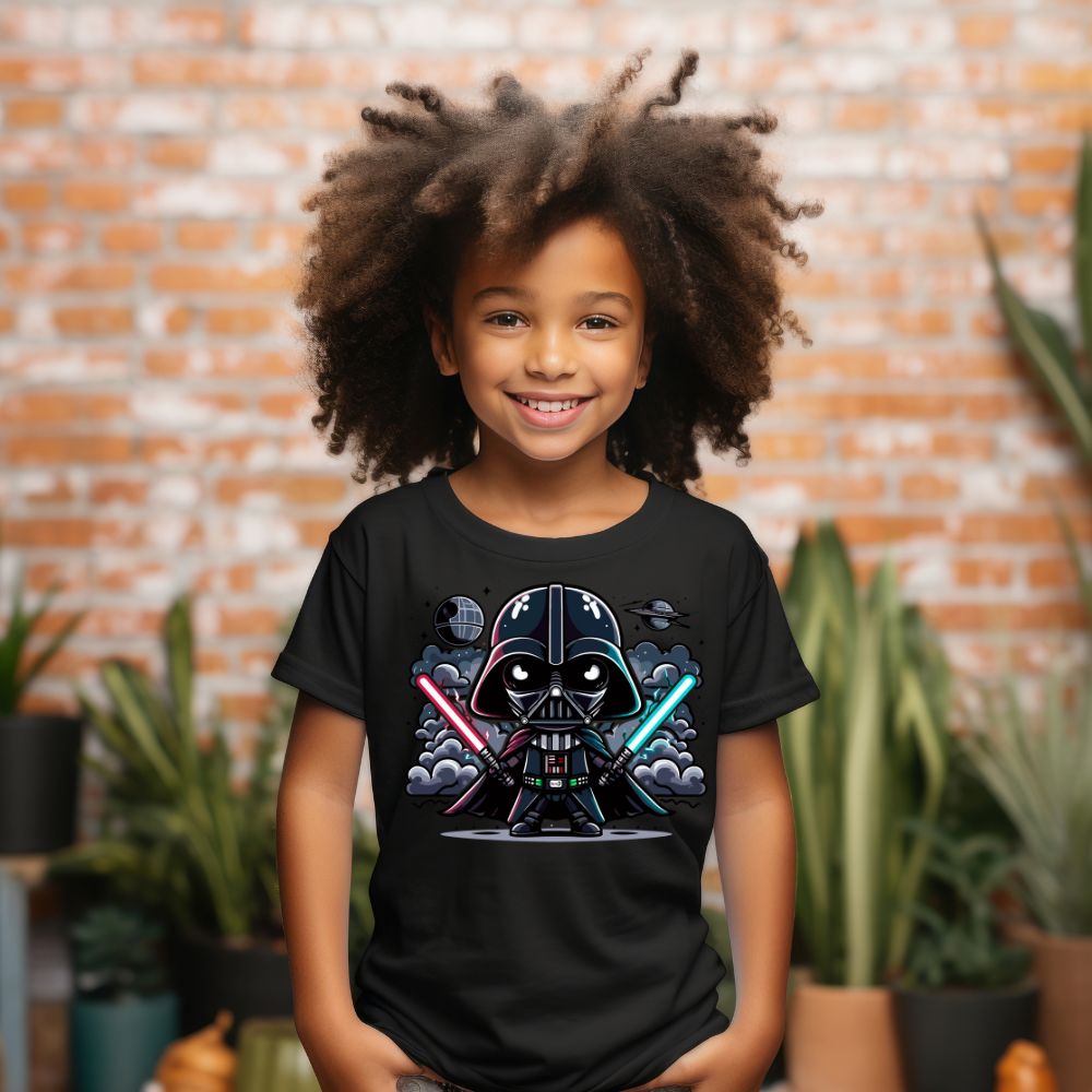 Camiseta Infanto Juvenil Personagens Star Wars Darth Vader Geek