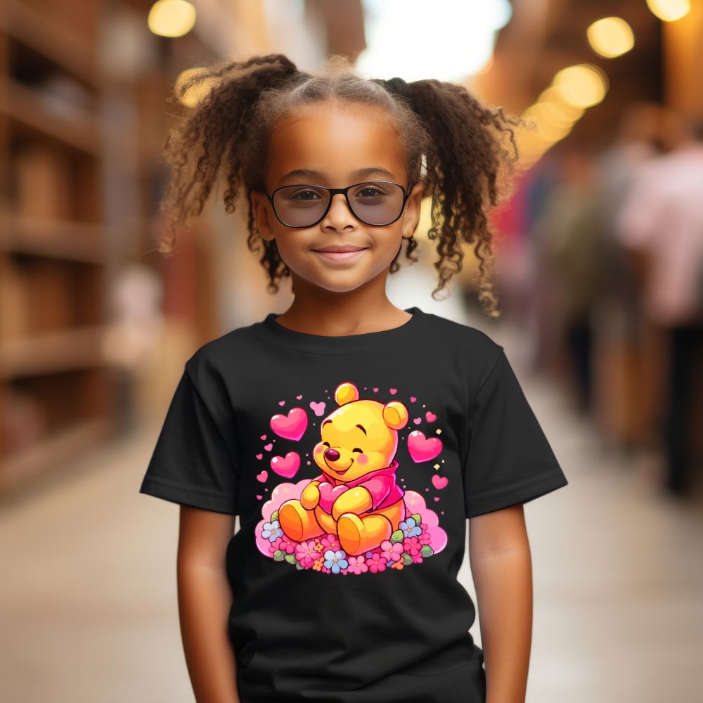 Camiseta Infanto Juvenil Personagens Ursinho Pooh