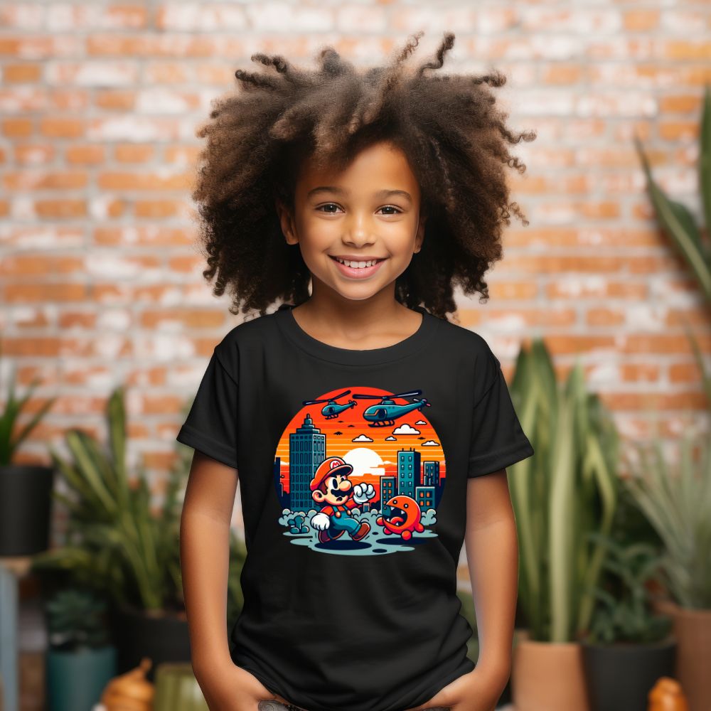 Camiseta Infanto Juvenil Personagens Super Mario World 07