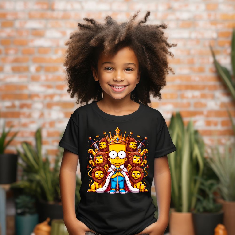 Camiseta Infanto Juvenil Personagens Bart Simpsons Gladiador 01