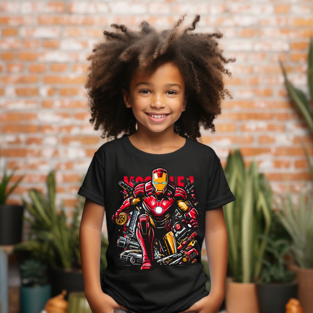 Camiseta Infanto Juvenil Personagens Homem De Ferro Iron Man