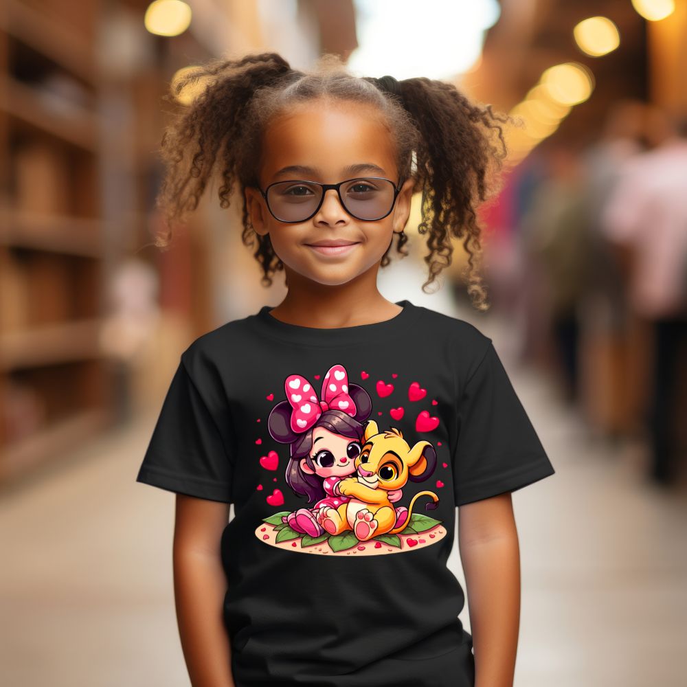 Camiseta Infanto Juvenil Personagens Minnie Camisa Feminina Infantil