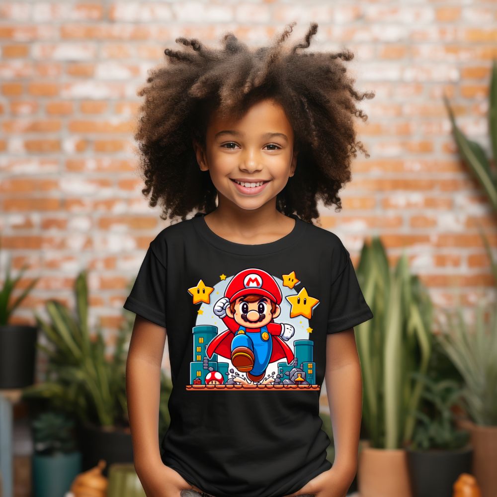 Camiseta Infanto Juvenil Personagens Super Mario World 05