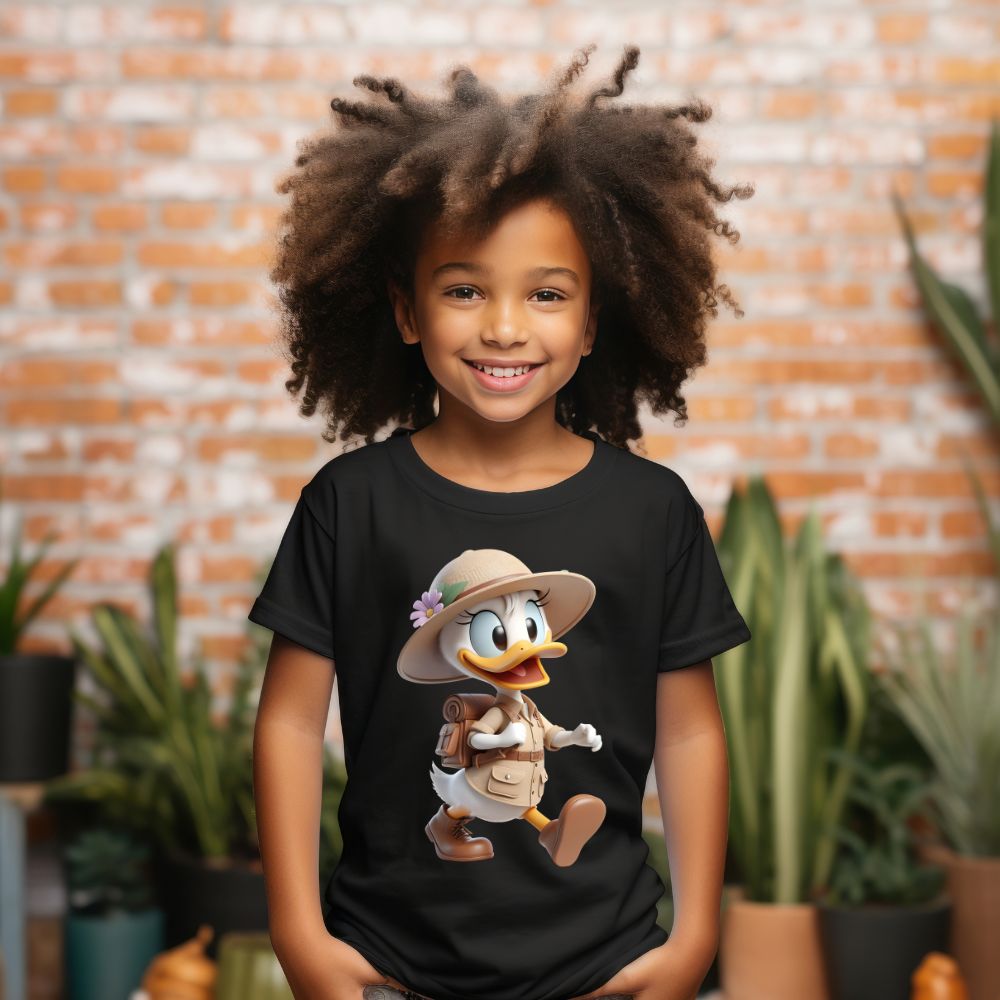 Camiseta Infanto Juvenil Personagens Disney - Daisy Donald