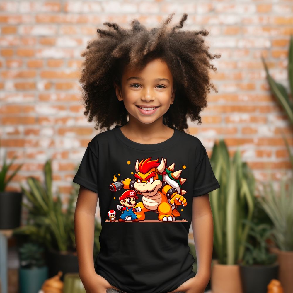 Camiseta Infanto Juvenil Personagens Super Mario World 04