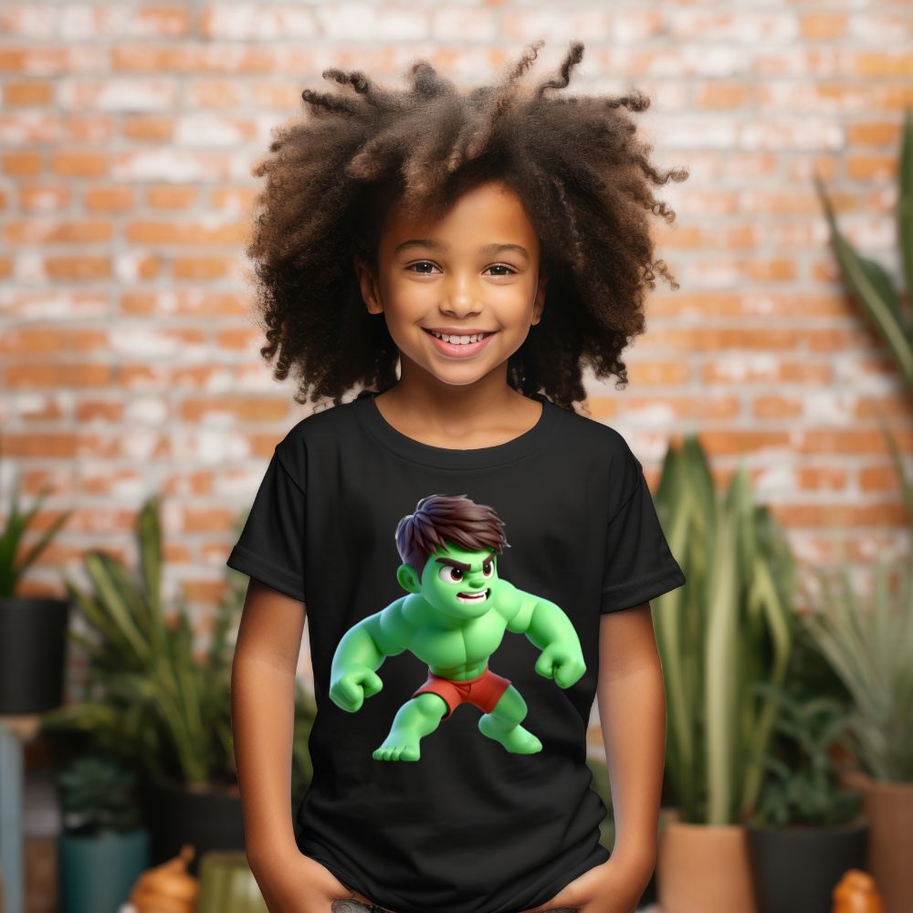 Camiseta Infanto Juvenil Personagens Hulk Mini Heróis-01