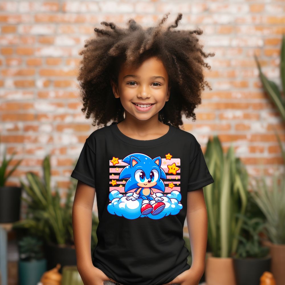 Camiseta Infanto Juvenil Personagens Sonic Desenho animado