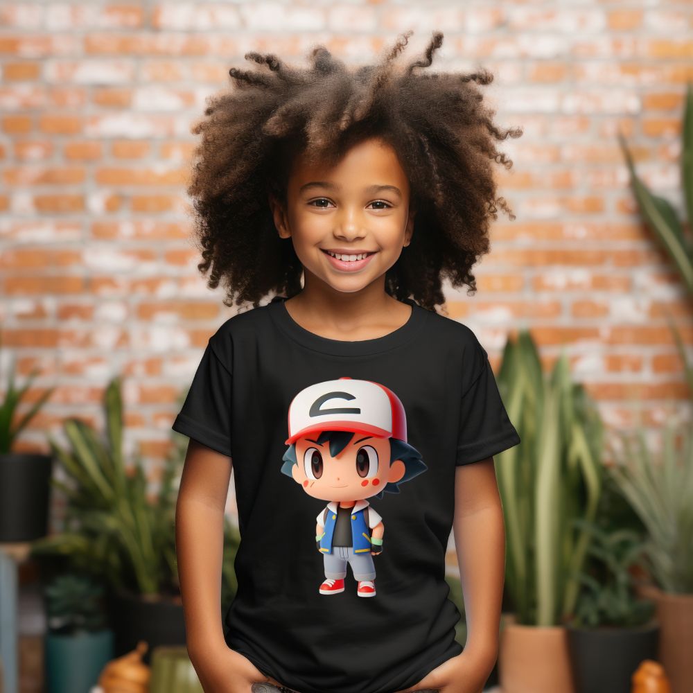 Camiseta Infanto Juvenil Personagens Pokémon Infantil Anime Desenho 02