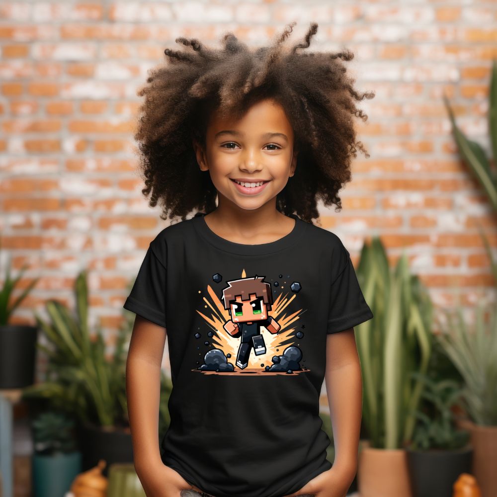 Camiseta Infanto Juvenil Personagens Jogos Games Minecraft