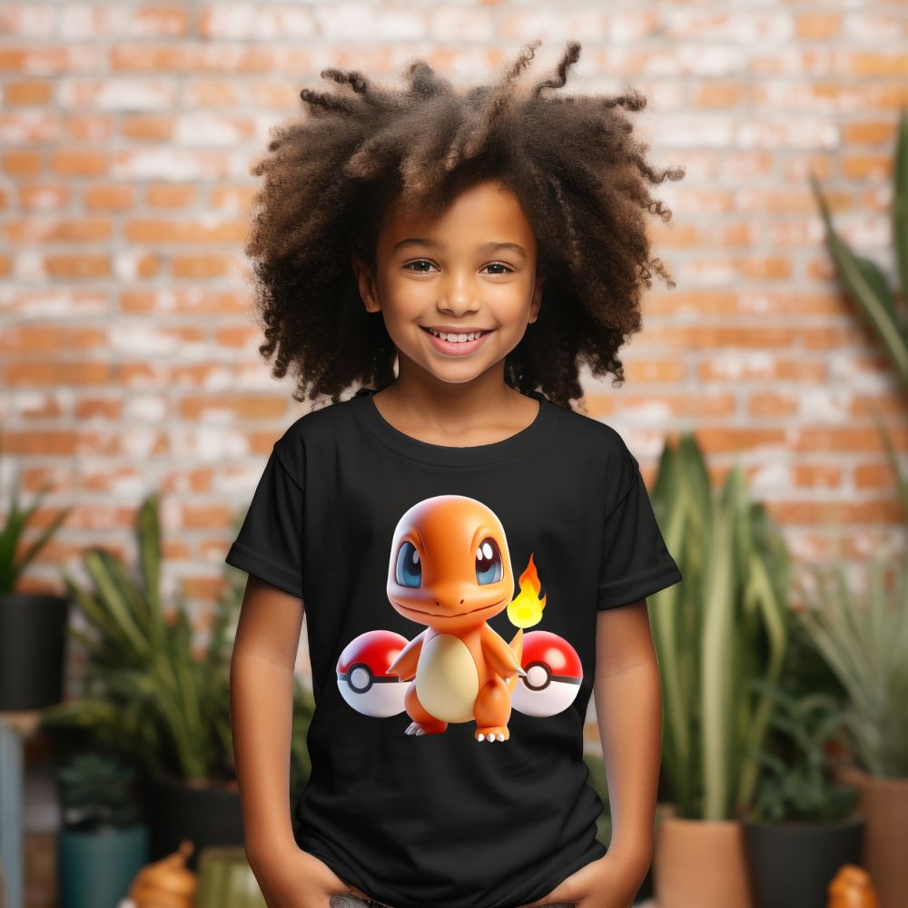 Camiseta Infanto Juvenil Personagens Pikachu Pokémon Clássico 04