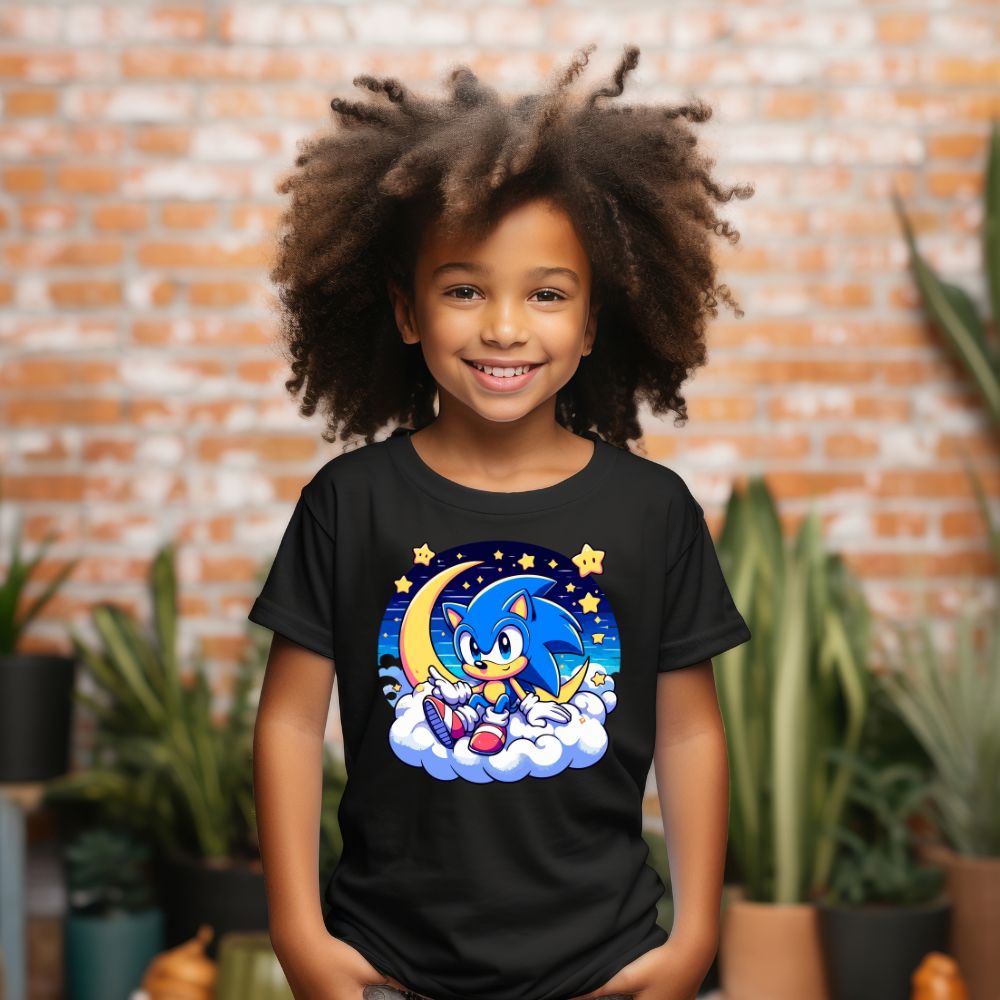 Camiseta Infanto Juvenil Personagens Sonic Desenho animado 01