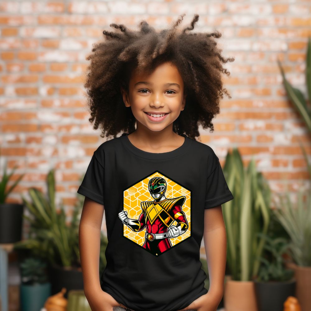 Camiseta Infanto Juvenil Personagens Power Rangers Heróis