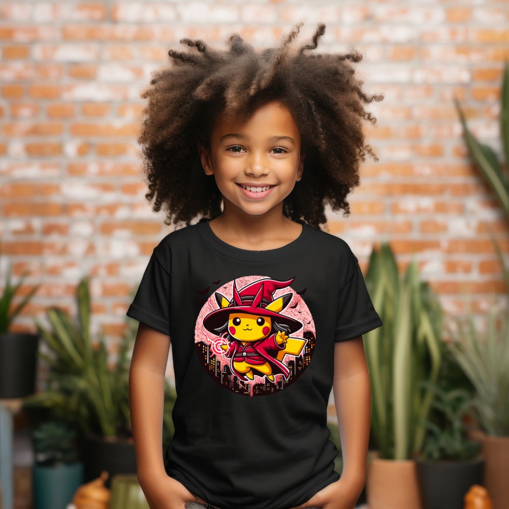 Camiseta Infanto Juvenil Personagens Pikachu Super Heróis 02
