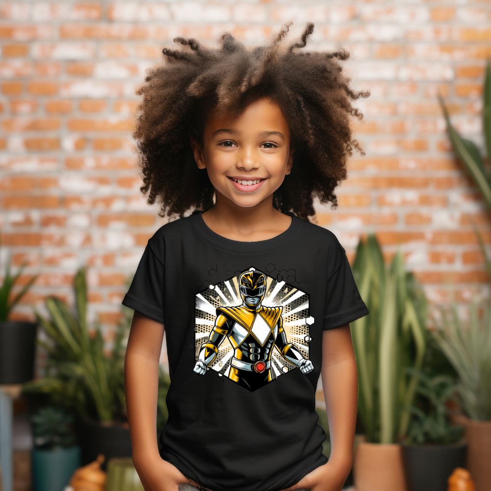 Camiseta Infanto Juvenil Personagens Power Rangers Super Heróis