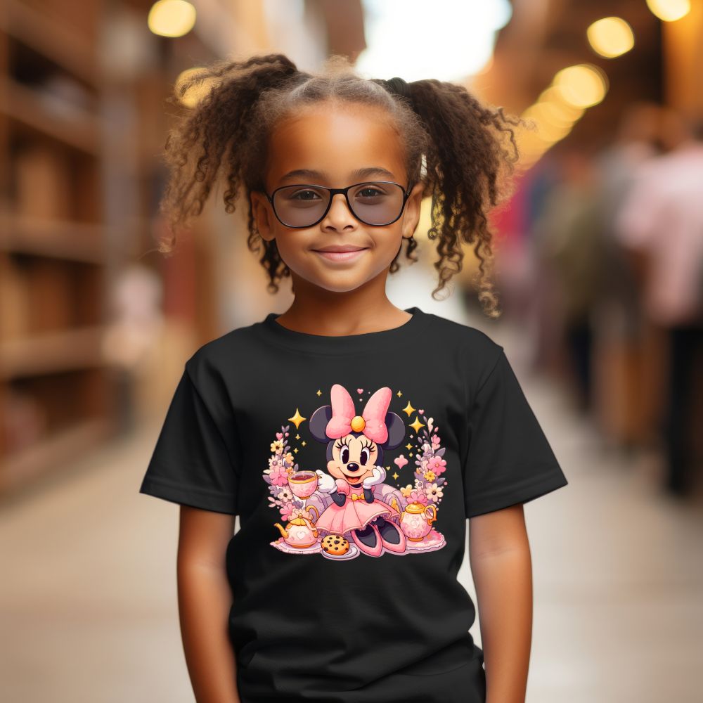 Camiseta Infanto Juvenil Personagens Minnie Personagem Feminina