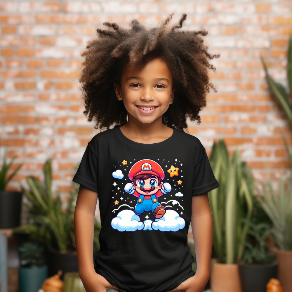 Camiseta Infanto Juvenil Personagens Super Mario World