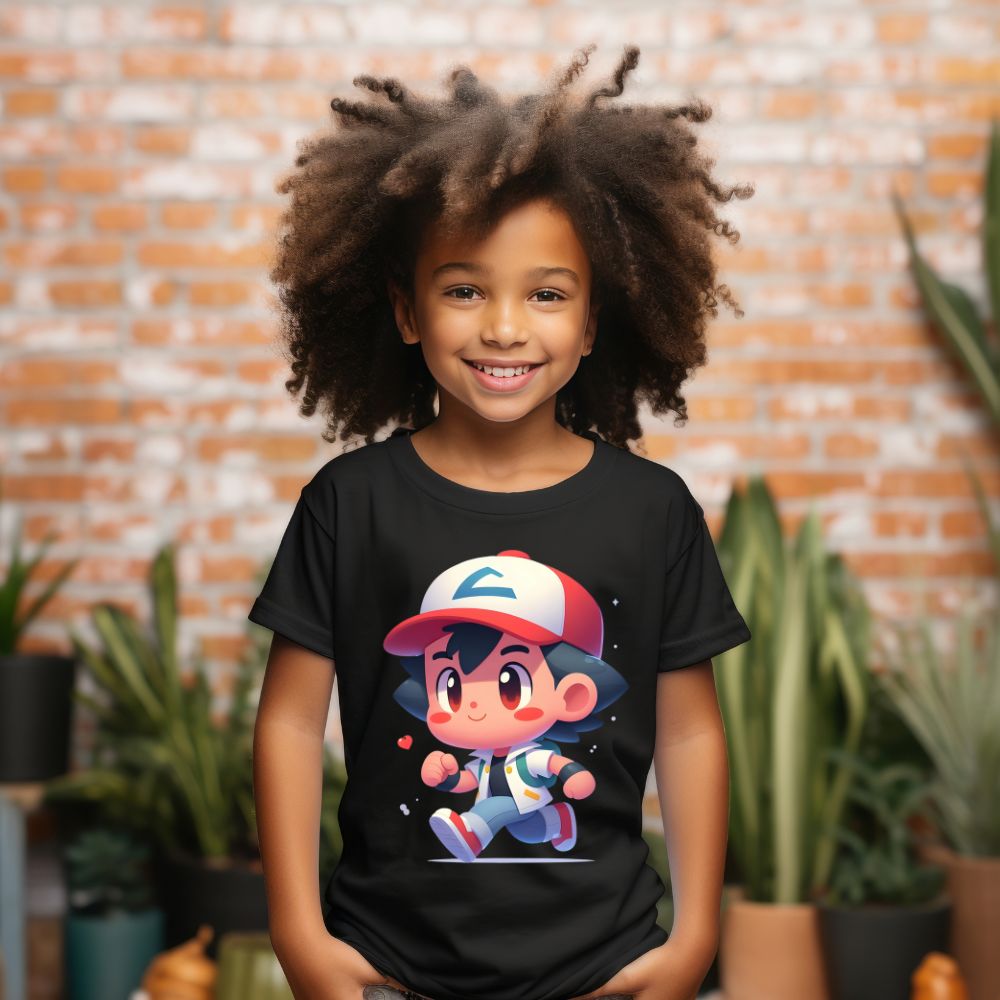 Camiseta Infanto Juvenil Personagens Pokémon Infantil Anime Desenho 03