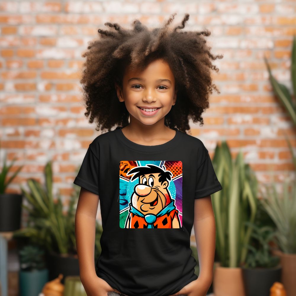 Camiseta Infanto Juvenil Personagens Fred The Flintstones desenho animado