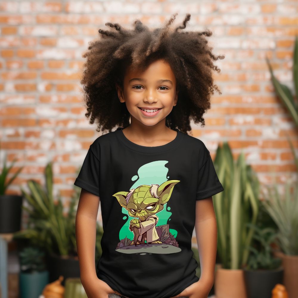 Camiseta Infanto Juvenil Personagens Star Wars Geek Serie Baby Yoda