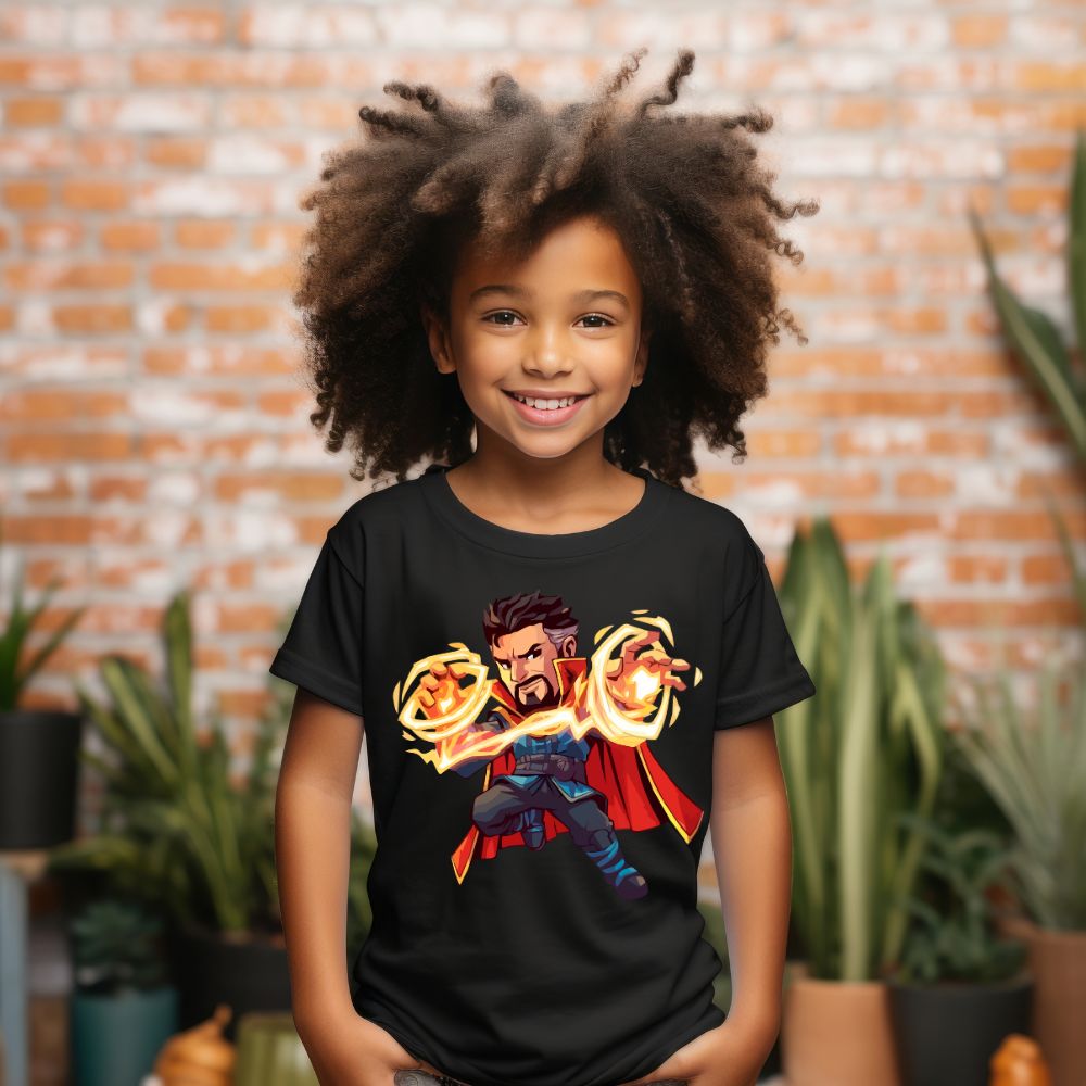 Camiseta Infanto Juvenil Personagens Super Heróis Doutor Estranho