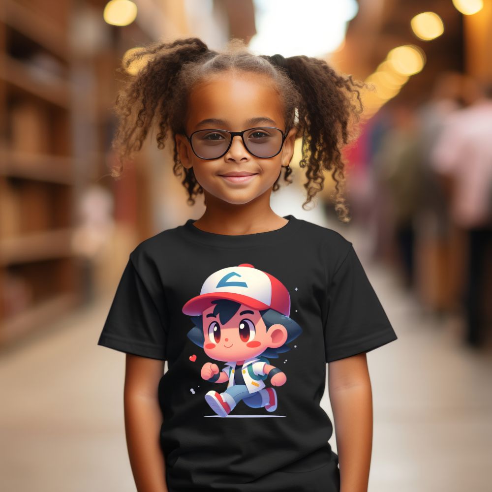 Camiseta Infanto Juvenil Personagens Pokémon Infantil Anime Desenho 03