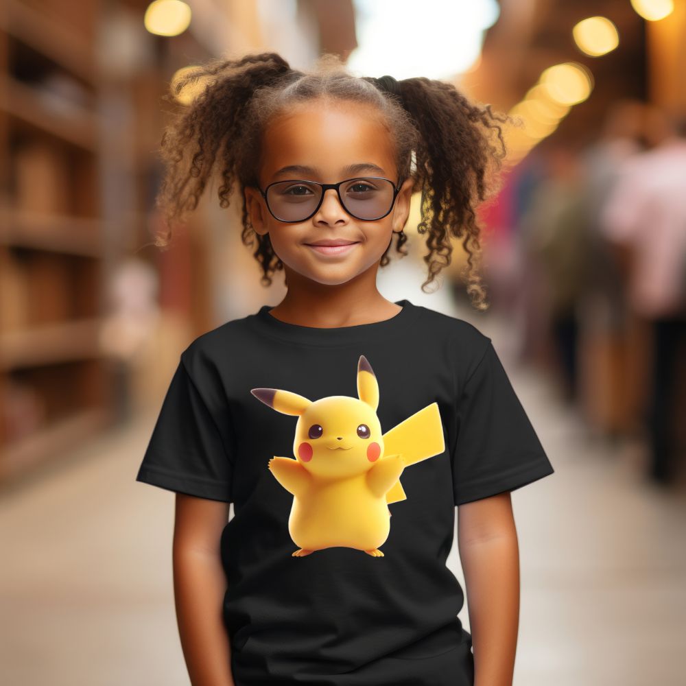 Camiseta Infanto Juvenil Personagens Pikachu Pokémon Clássico 03