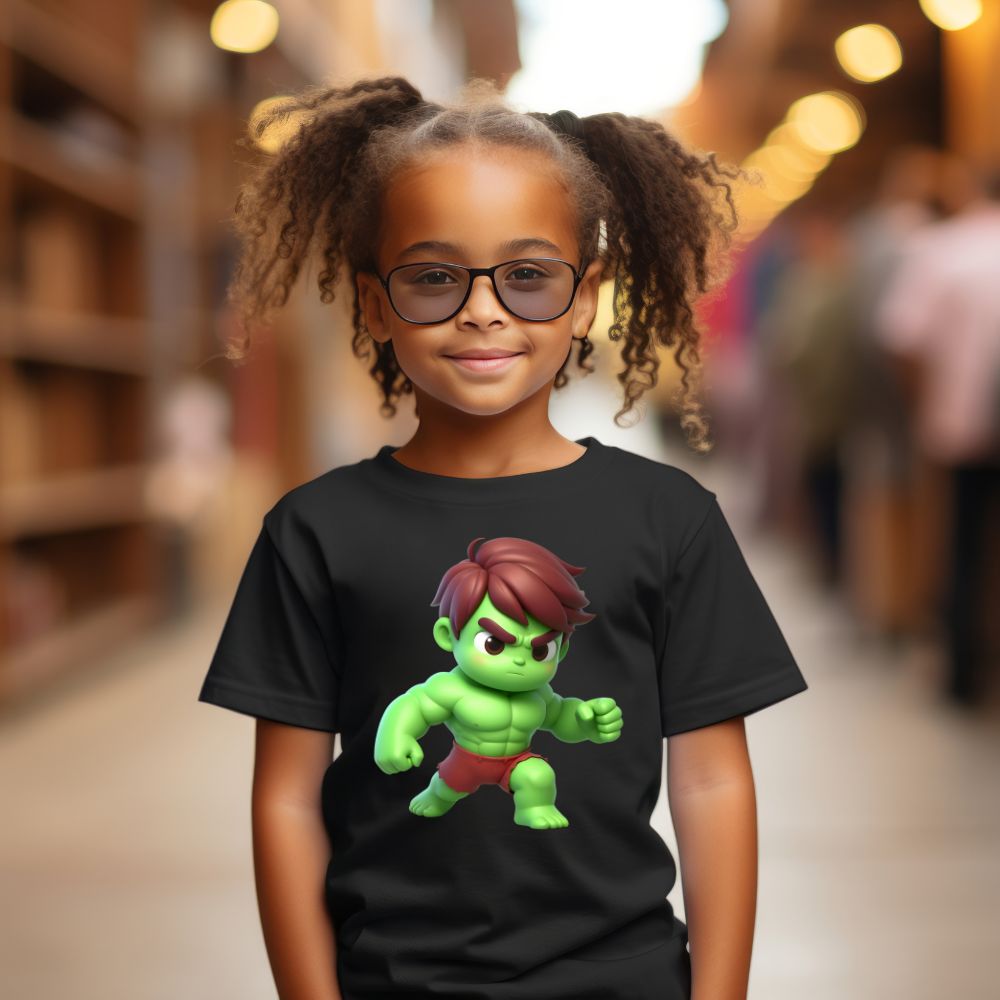 Camiseta Infanto Juvenil Personagens Hulk Mini Heróis