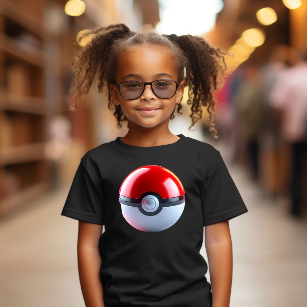 Camiseta Infanto Juvenil Personagens Anime Pokémon Pokebola