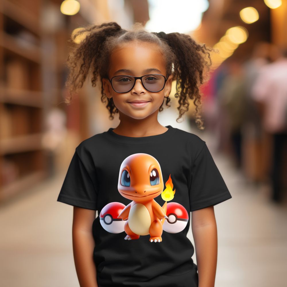 Camiseta Infanto Juvenil Personagens Pikachu Pokémon Clássico 04