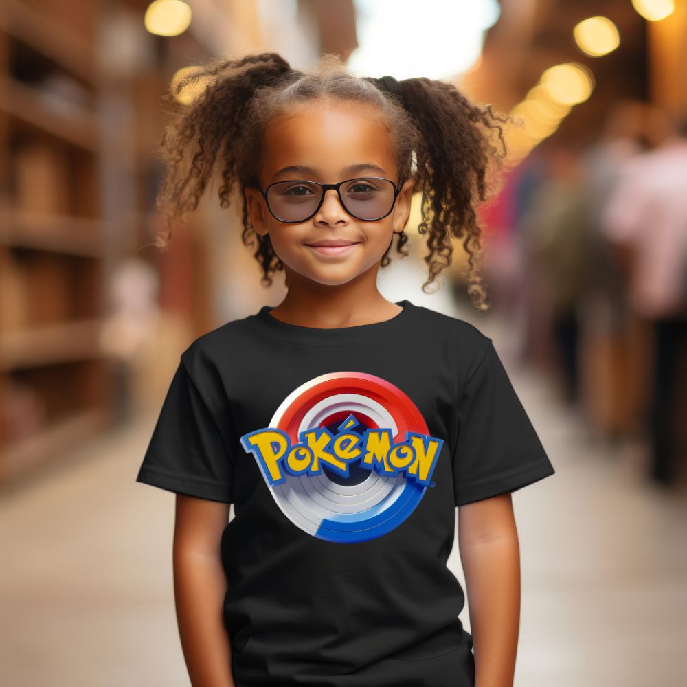 Camiseta Infanto Juvenil Personagens Pokémon Pokebola
