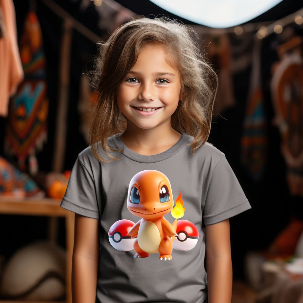 Camiseta Infanto Juvenil Personagens Pikachu Pokémon Clássico 04