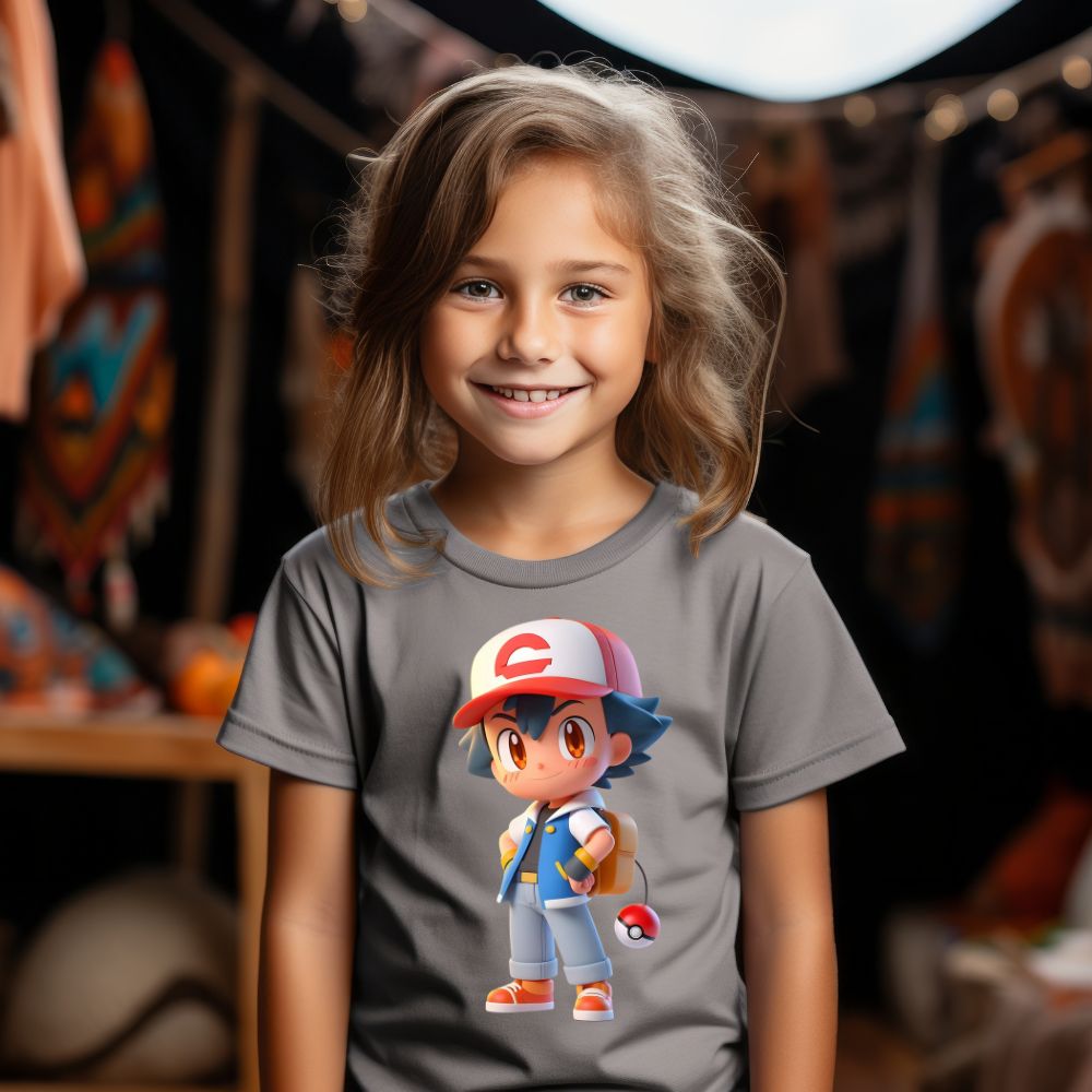 Camiseta Infanto Juvenil Personagens Pikachu Pokémon Clássico 05