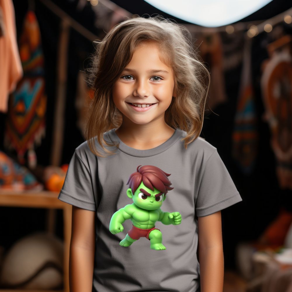 Camiseta Infanto Juvenil Personagens Hulk Mini Heróis