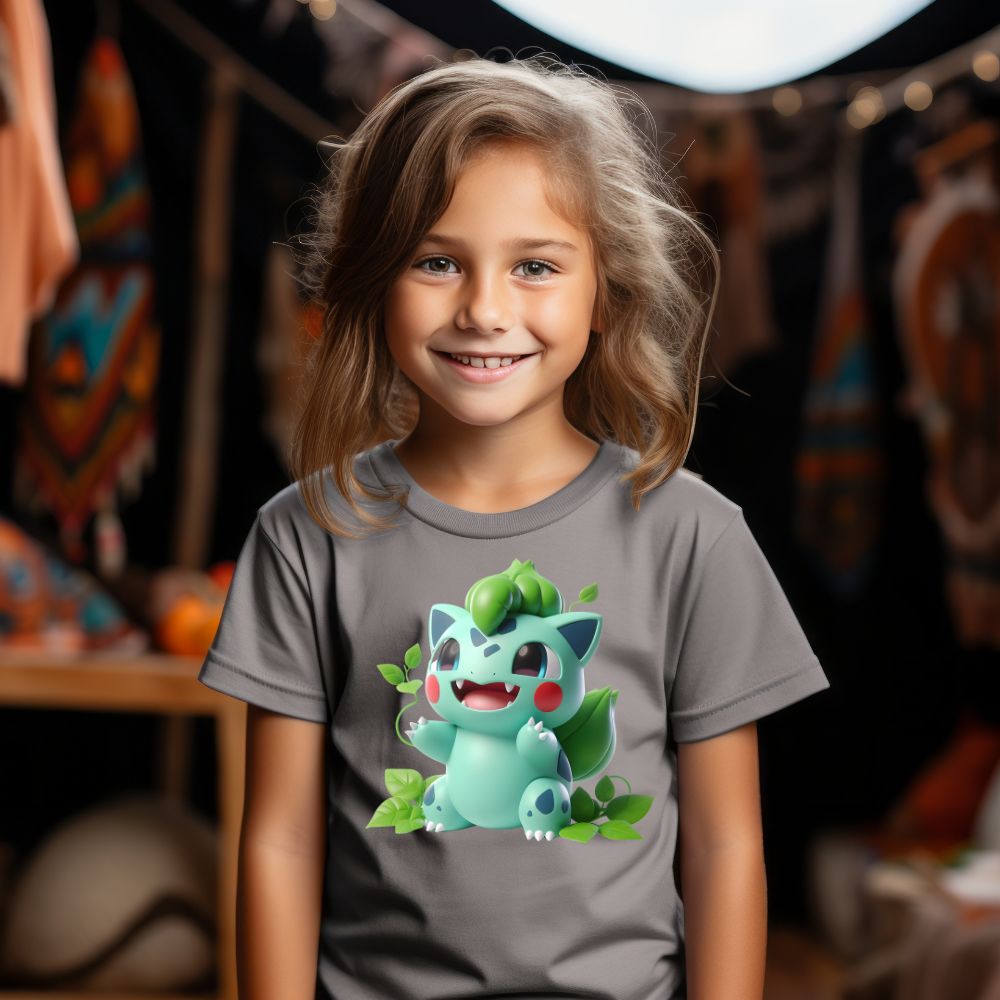 Camiseta Infanto Juvenil Personagens Pikachu Pokémon Clássico 09