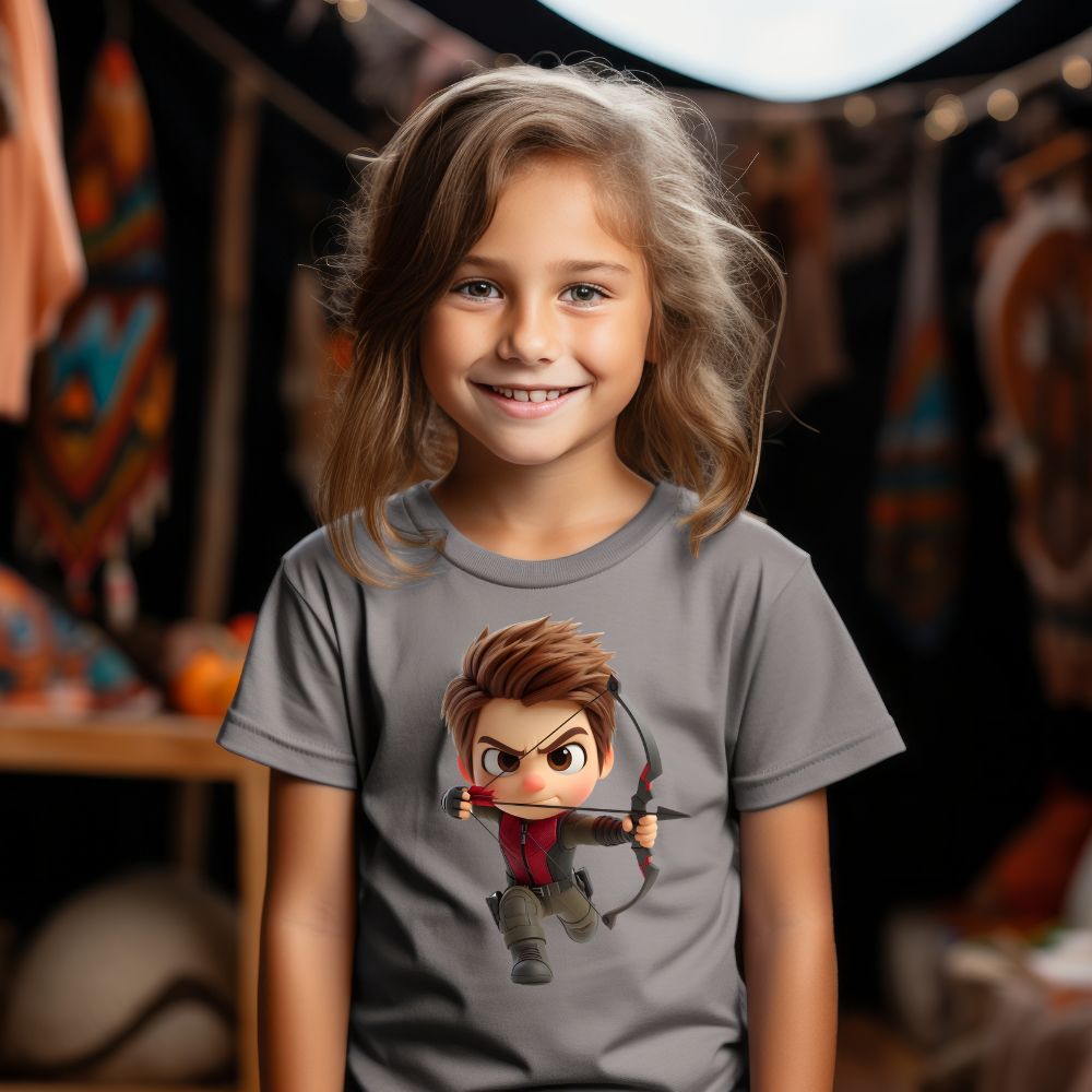 Camiseta Infanto Juvenil Personagens Super Heróis Arqueiro
