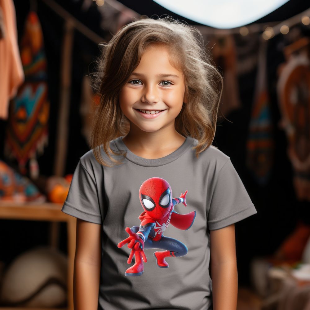 Camiseta Infanto Juvenil Personagens Spider Man Homem Aranha Infantil