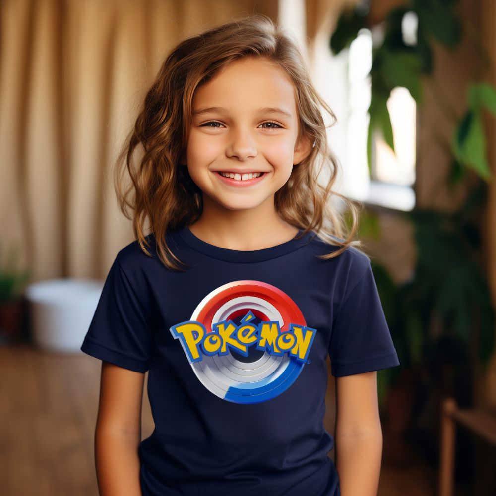 Camiseta Infanto Juvenil Personagens Pokémon Pokebola