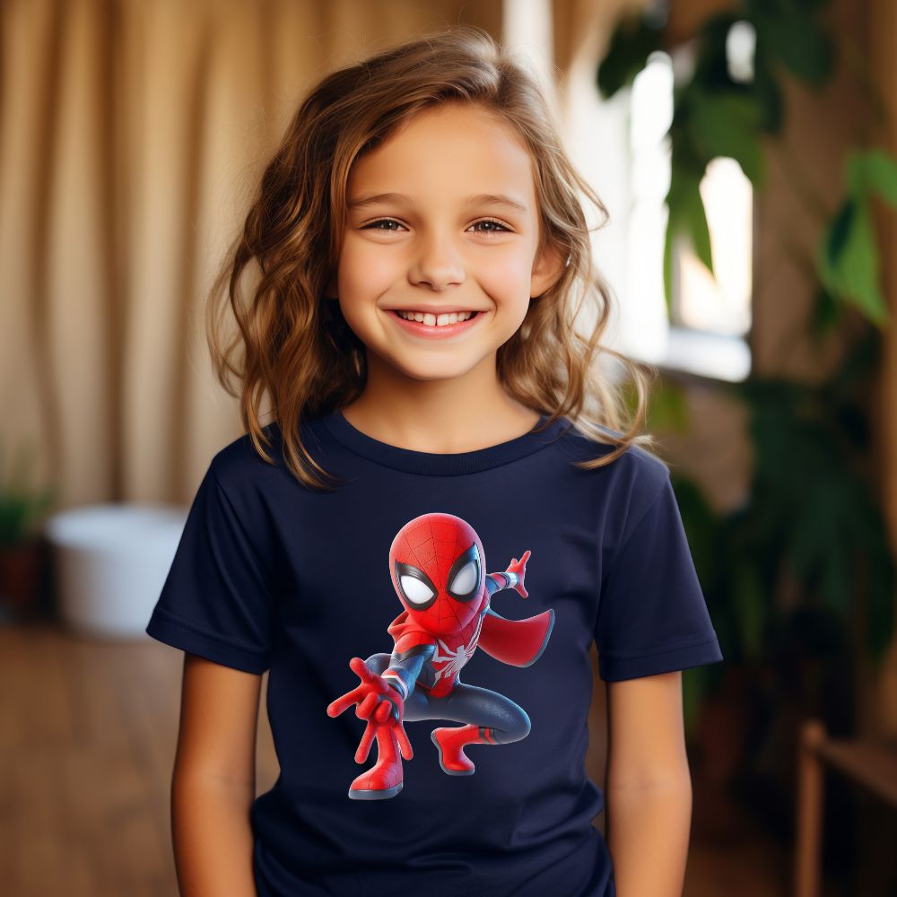 Camiseta Infanto Juvenil Personagens Spider Man Homem Aranha Infantil