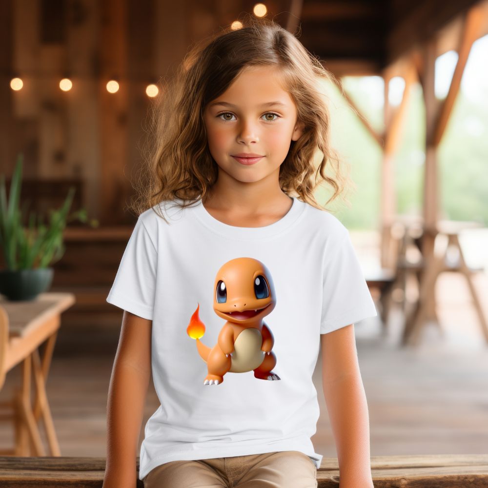 Camiseta Infanto Juvenil Personagens Pikachu Pokémon Clássico 08