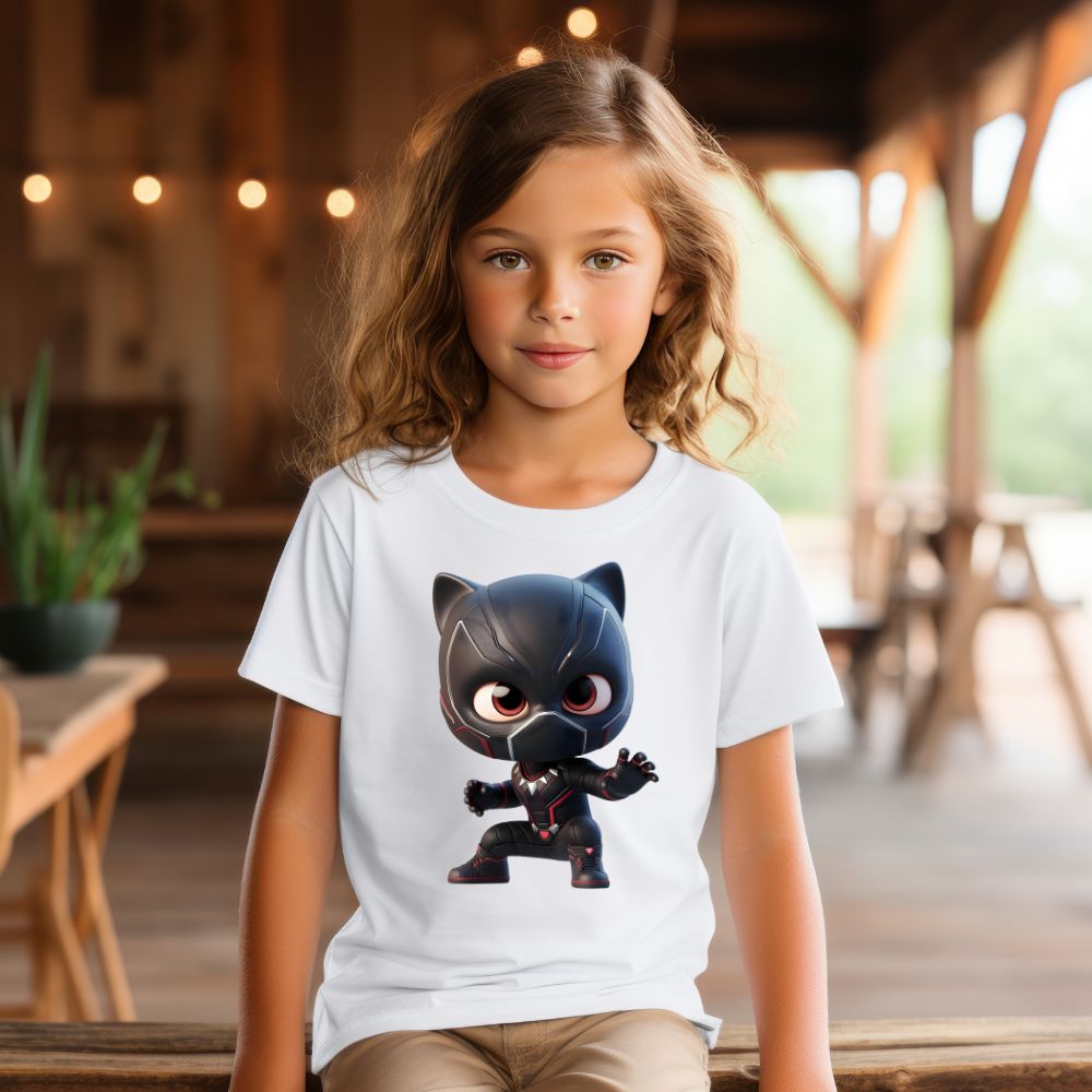 Camiseta Infanto Juvenil Personagens Pantera Negra Wakanda
