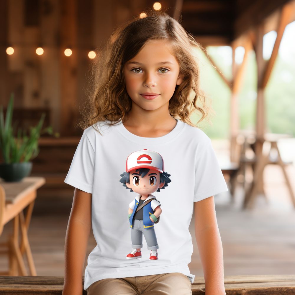 Camiseta Infanto Juvenil Personagens Pikachu Pokémon Clássico 06
